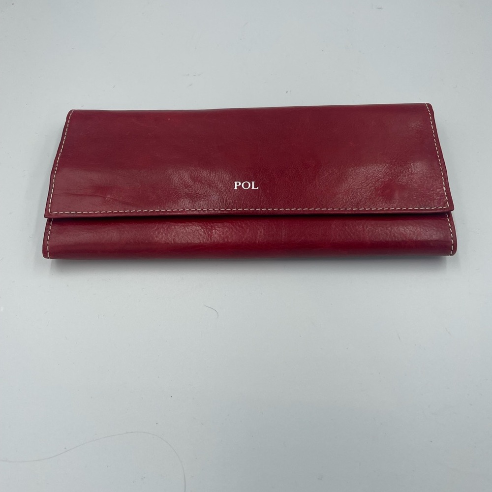 Red Envelope jewelry travel wallet organizer. Felt/suede lined.